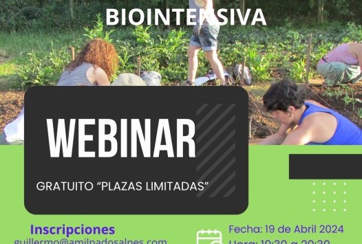 Webinar Gratuito Agricultura Biointensiva